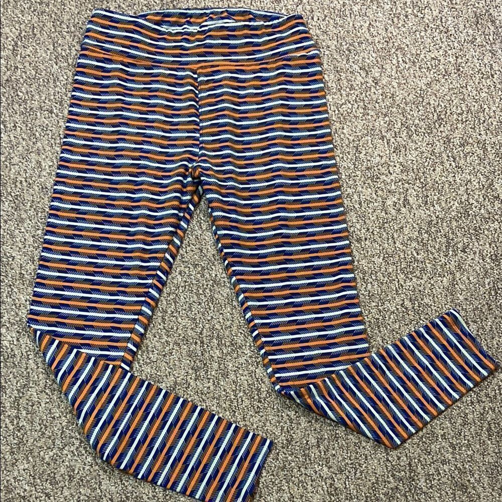 LuLaRoe Striped Multicolor Leggings Talla & Curvy